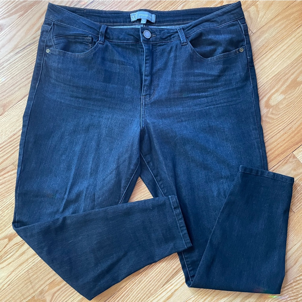 Wit & Wisdom Jeggings, 18 Petite, Dark Wash